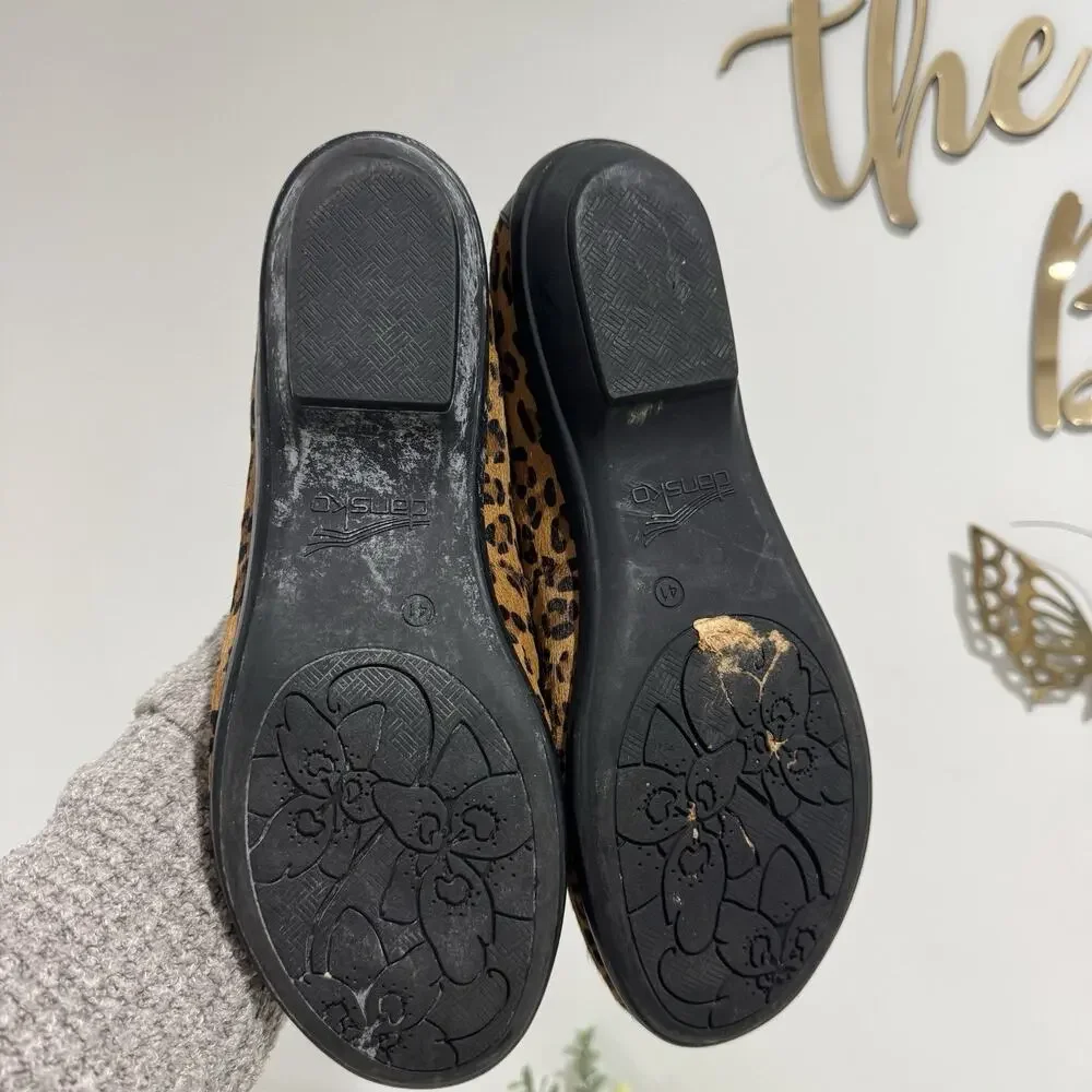 Dansko Olivia loafers in a leopard print calf Loafers Size 41